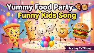 Yummy Food Party 🍕🥞 | Pizza Dosa Idli Pani Puri Song | Hindi Kids Cartoon | Colors & Counting