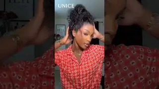 NO 360 needed! Verstaile glueless pre-everything frontal wig. mixture texture:waterwave and curly