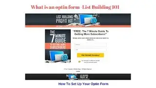 Howto Set Up an Optin Form Tutorial