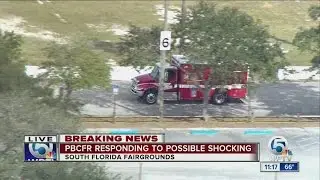 Worker shocked at South Florida Fairgrounds