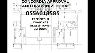 AUTOCAD TUTORIAL -APPARTMENT APPROVAL DRAWINGS FOR CONCORDIA DMCC DUBAI - 0554618585