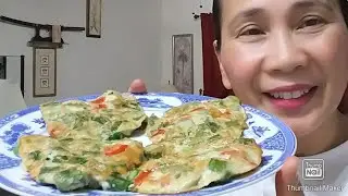 GEMMA TOBEY'S KITCHEN: HOW TO COOK OKRA AND EGG OMELETE: FILIPINA AMERICAN LIFE IN FLORIDA USA