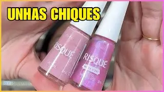 Unhas Chiques Nude Rosado Cintilante: Tutorial F&aacute;cil