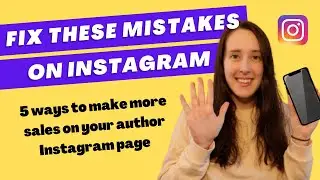 DON'T make these MISTAKES on your AUTHOR INSTAGRAM!