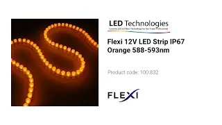 Flexi 12V LED Strip IP67 Orange 588-593nm
