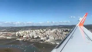 Landing in Faro Airport (Algarve) Easyjet Flight (Gatwick-Faro)