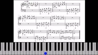 🎹Ejercicio 58. Extensiones A-E, G-D, F-C, D-A, C-G. Compás 3/4 Blancas con Puntillo y Corcheas.
