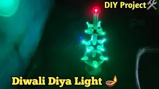 घर पर बनाएं मार्केट जैसा Diya Light 🪔 | Easy DIY Decoration Idea