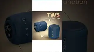 Portronics SoundDrum 1 12W TWS Portable Bluetooth Speaker with Powerful Bass, Bluetooth 5.3V, 360&deg;