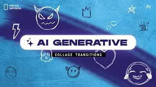 AI Generative Collage Transitions | Vertical | Premiere Pro