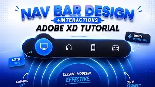 Navigation Bar Design + Interactions in Adobe XD | Adobe XD Tutorial | UI Design