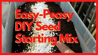 Easy DIY Seed Starting Mix Using Homemade Compost [chicken composting system] How To  Make