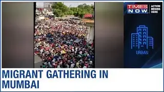 Massive migrant gathering reported from Bandra station | Visuals