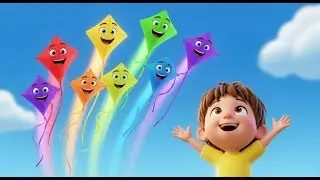 Cores do Arco-&Iacute;ris com Pipas Voando 🌈🪁 | Aprenda Cores para Crian&ccedil;as | M&uacute;sica Educativa