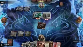 MTG Arena Standard 2021 Goldspan Dragon and Arni Brokenbrow vs Mono-White Aggro