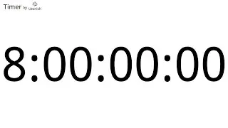 8 Day Countup Timer