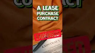 What is a lease purchase contract ? #subjectto #realestate #cashflow #wholesalinghouses