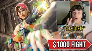 Reacting To Clix VS THE BEST BUILDFIGHTER FOR $1000