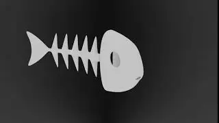 Fish bone rigging in Blender (Finished)