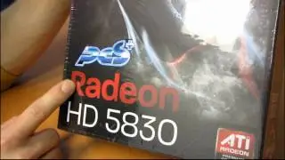 Распаковка и первый взгляд на видеокарту Powercolor Radeon HD 5830 1 ГБ. Технические советы Linus.