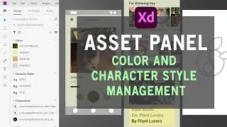 How to Use Adobe XD Asset Panel to Speed Up Workflow - UX/UI Tutorial