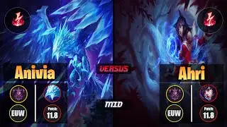 Master ANIVIA [Electrocute] (Mid) VS  AHRI - Master EUW Patch 11.8