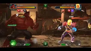 R3 Red Hulk's 500% boosted heavy attack (7.2.6 Mcoc)