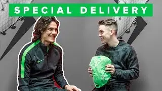 DELIVERING NEW NIKE BOOTS TO EDINSON CAVANI