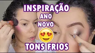 INSPIRAÇÃO MAKE DE ANO NOVO | fácil e com tons frios