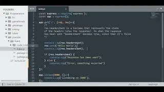 How to use headersSent in Express