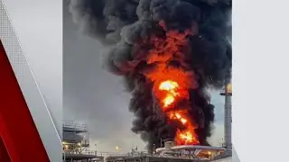 Large fire breaks out at Dow Plant B in Freeport