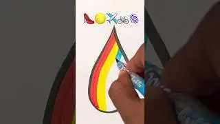 satisfying creative painting 👠🌕✈️🚲🫆#painting #coloring #viral #shorts #art #shortvideo #india