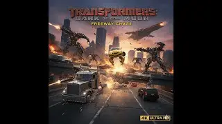Transformers DOTM &ndash; Insane Freeway Action Scene [4K]