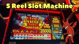 Hell On Reels 5 Reel Slot Machine - We Put $100 in this slot machine..