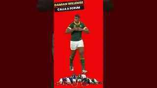 Damian Willemse Calls Scrum #Springboks #Rugby #Rugbyunion #DamianWillemse