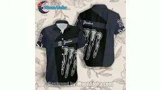 New York Yankees Summer Monster Energy Blue Quality Hawaiian Shirt