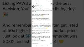 Paws Final listing Date