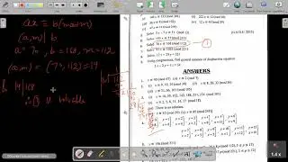29 September Number Theory Linear Congruence
