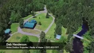(Aerial Video) Umcolcus Sporting Camps | T8R6 WELS, Maine Lodge & Cabins For Sale