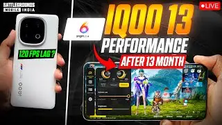IQOO 13 120 FPS BGMI TEST 🔥 FPS METER LIVE | CONQUEROR PUSH GAMEPLAY #iqoo13 #bgmi #120fps