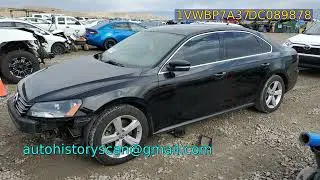 1VWBP7A37DC089878 - VOLKSWAGEN PASSAT 2013