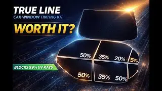 Review - TRUE LINE Automotive DIY Car Window Tinting Kit - Customize Shade: 5%, 20%, 35%,