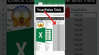 Check Condition True and False tutorial in Excel 🔥#exceltricks #exceltips #exceltutorial