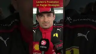Leclerc's Frustration On Ferrari Strategies 🤬#shorts #short #f1