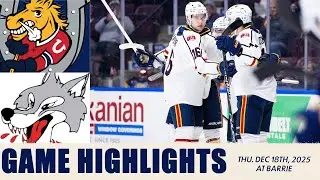 Обзор матча Sudbury Wolves против Barrie Colts &mdash; 18 декабря 2025 года