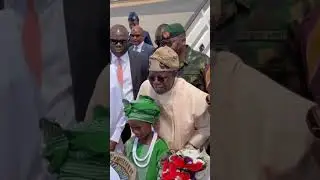 PRESIDENT TINUBU STORMS THE CORONATION OF THE 44TH OLUBADAN OF IBADAN #olubadan #shorts