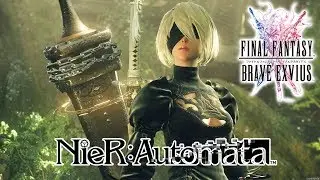 Final Fantasy Brave Exvius - Nier Automata Raid - ELT - All Missions Clear FFBE GL