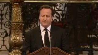 David Cameron reading at St Paul's