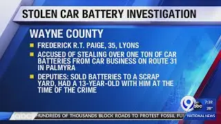 Stolen Car Battery Investigation