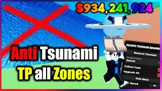 🌊 Escape Tsunami For Brainrots Script - Remove Tsunami, Teleport all Zones